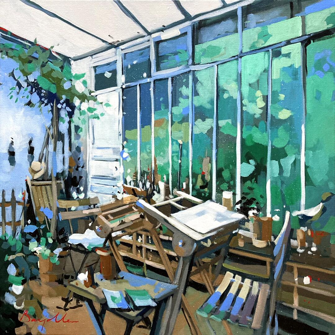 Barjolle Claire - Atelier d'hiver - 80x80 - octobre 2021