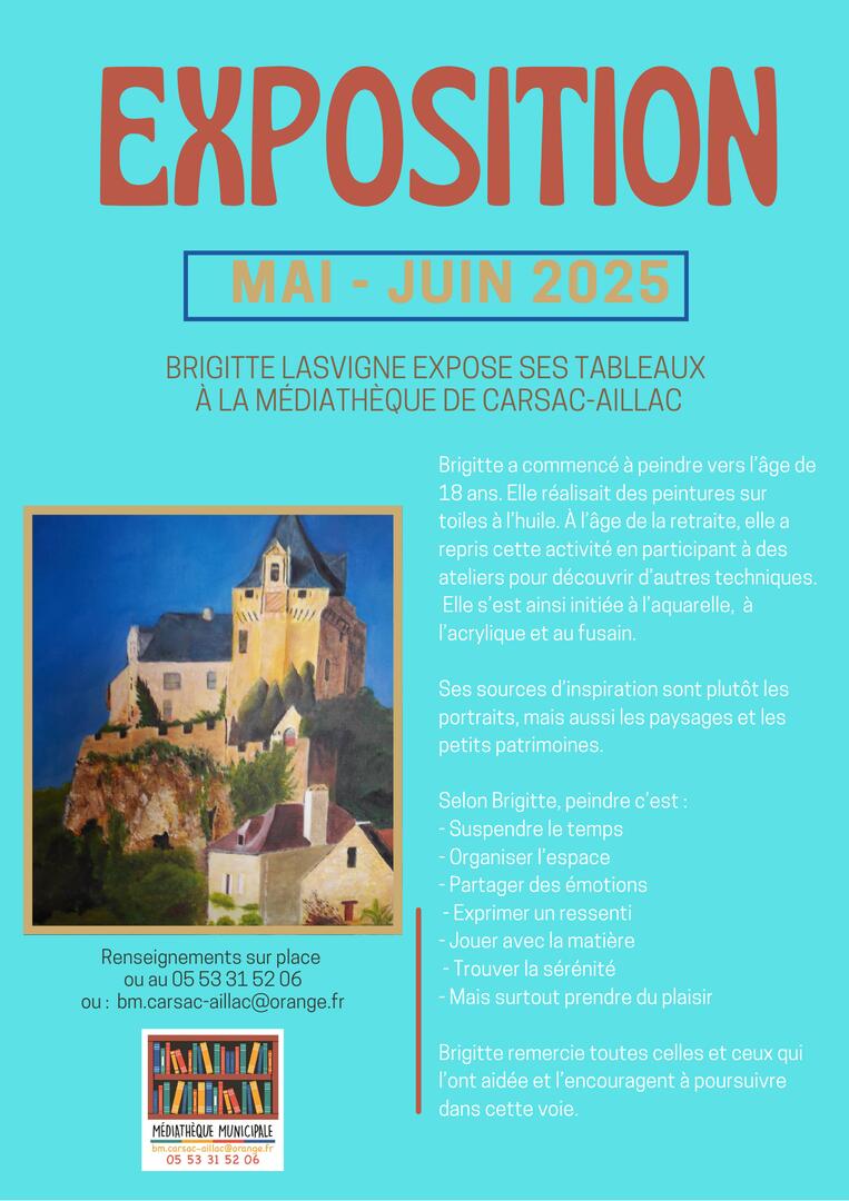 EXPO brigitte Lasvigne mai-juin 2025