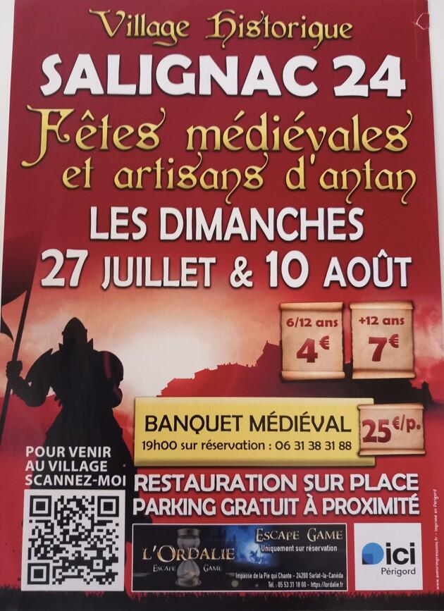 Fêtes médiévales village historique du PN été 2025