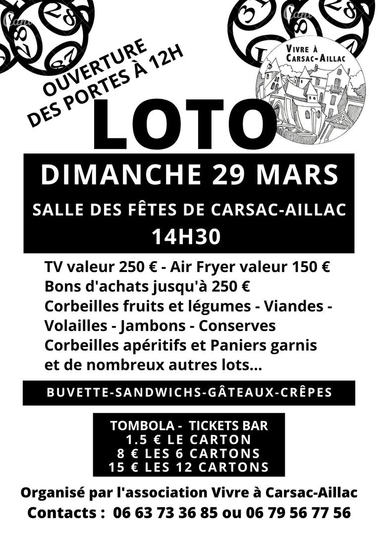 VACA - LOTO - VIDE GRENIER - LOTO