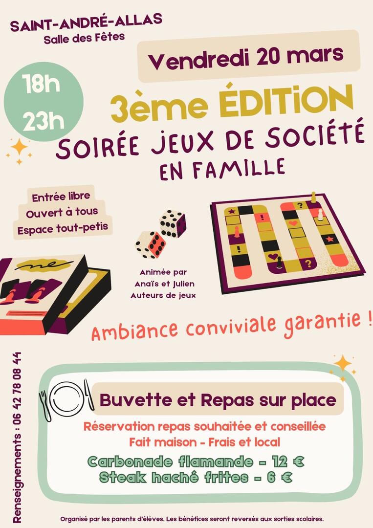 Soirée Jeux de société