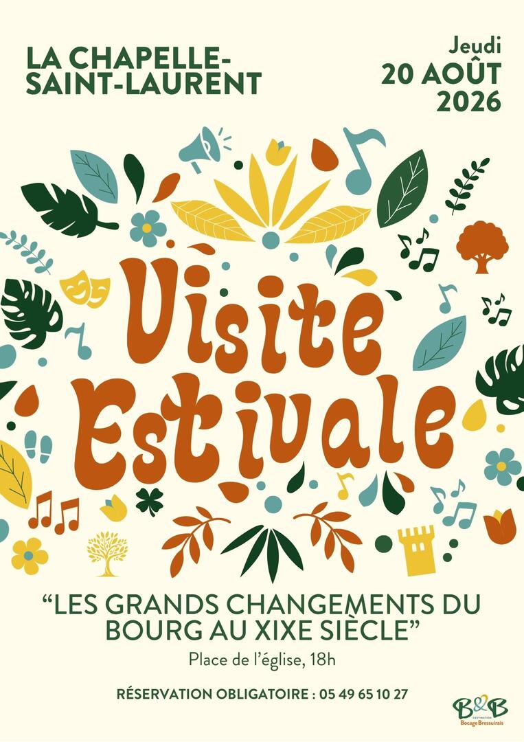 Visites estivales (format affiche) - VE La Chapelle St Laurent