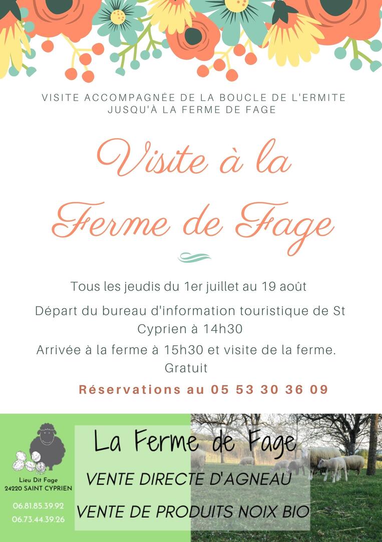 Visite Ferme de Fage