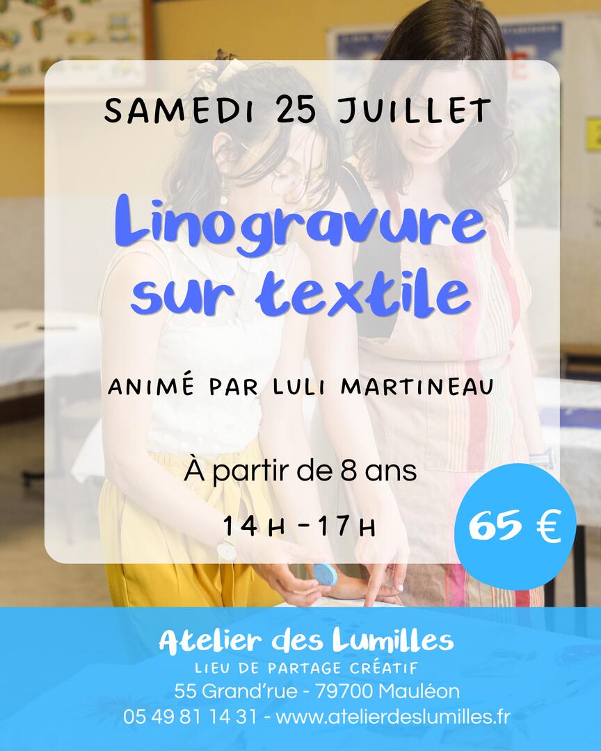 Linogravure sur textile