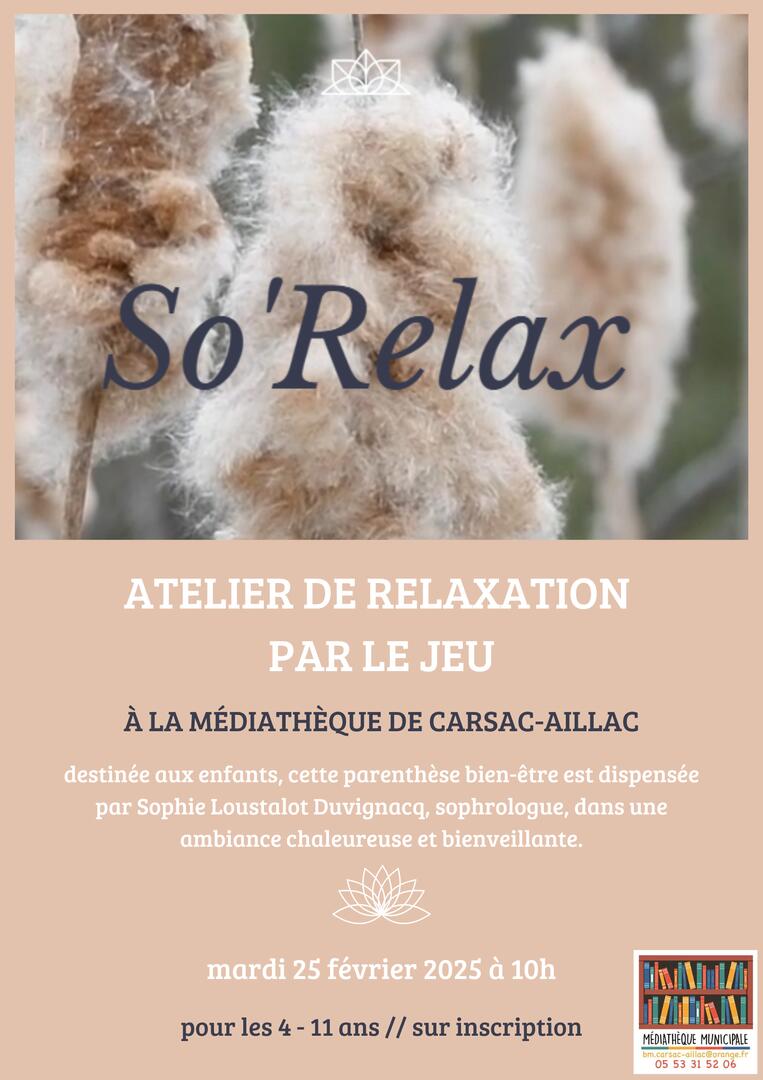 so'relax - so'relax 25 février 2025