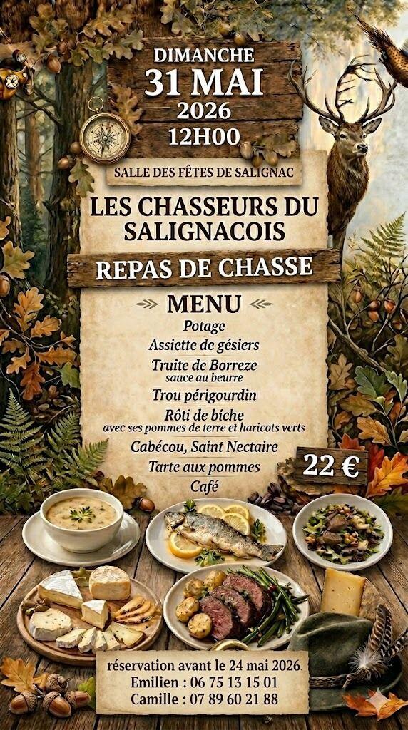 Repas de chasseur salignac