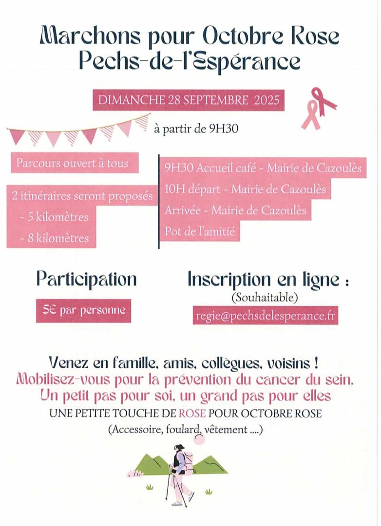 Octobre Rose Pechs-de-l’Espérance