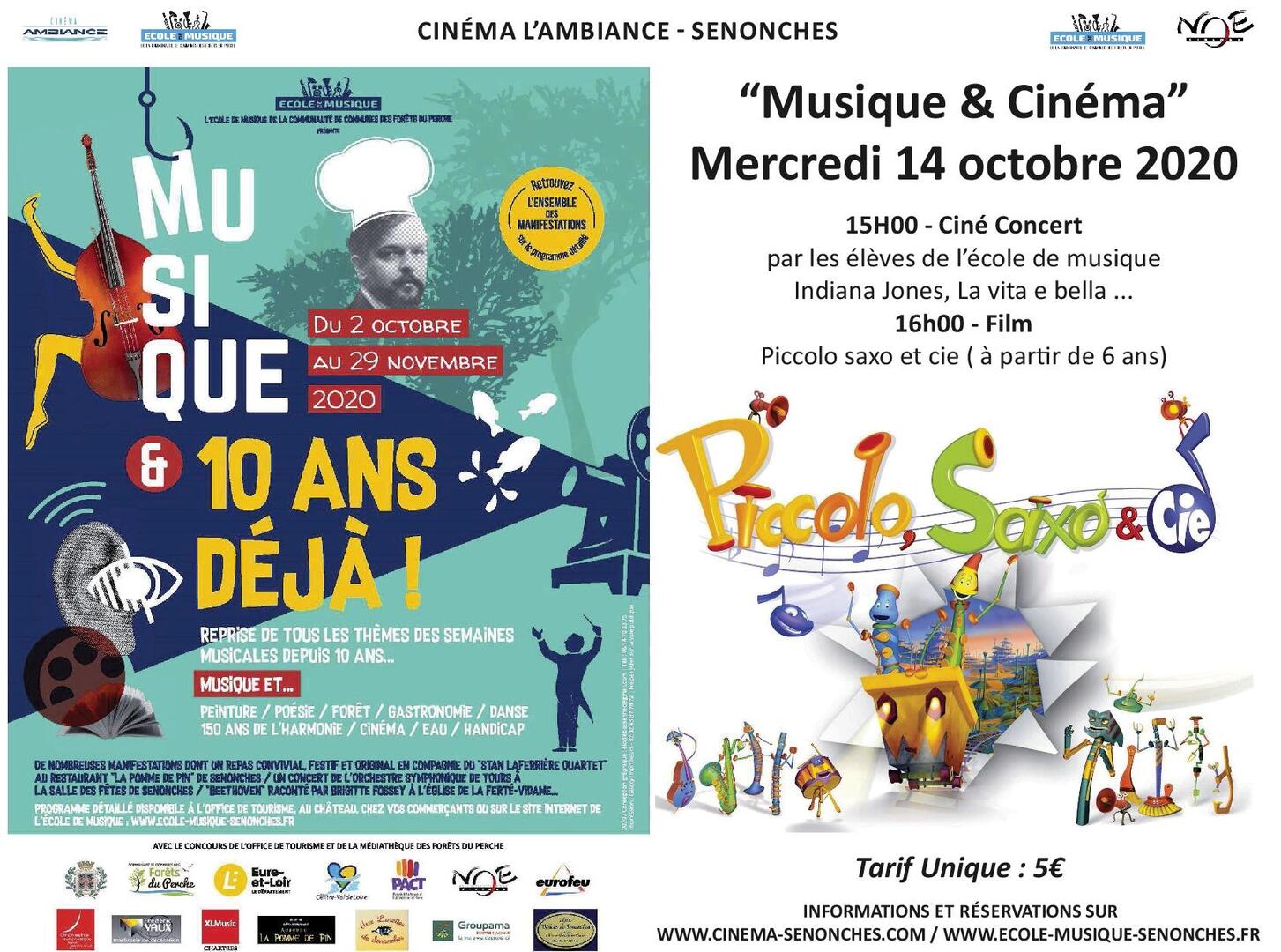 Musqiue et cinéma cinéma l ambiance 14 octobre