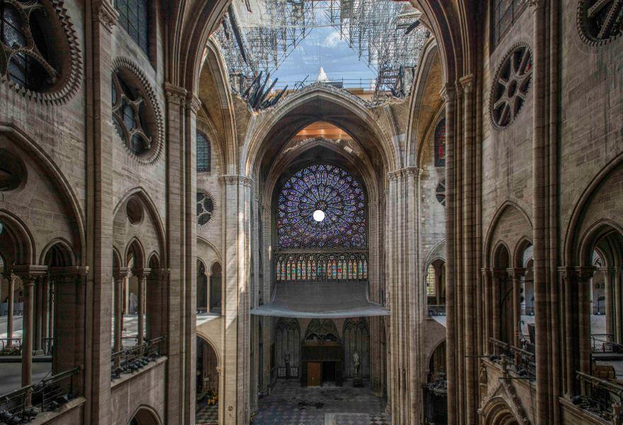 Notre Dame de Paris après Incendie Copyright Bouchardon