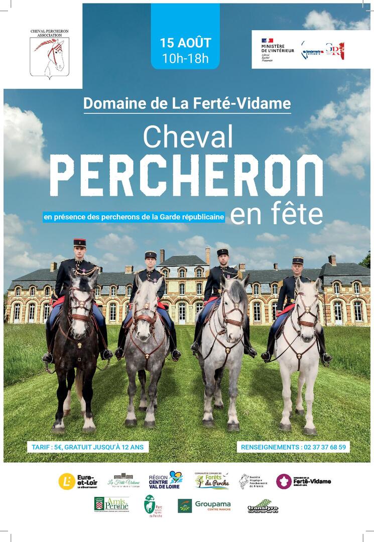 Affiche Cheval PERCHERON 15 aout la ferte vidame-page-001
