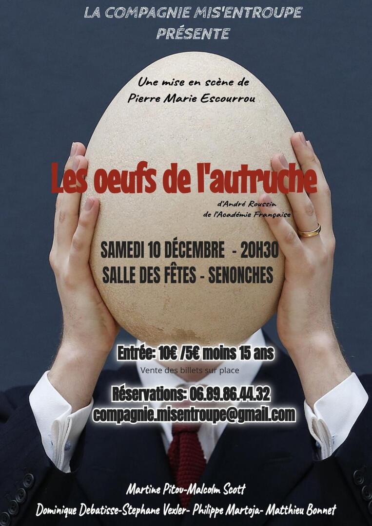 Affiche Oeufs de l'Autruche - Senonches 10 décembre