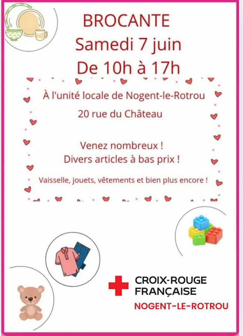 Affiche braderie 7 juin_Croix-Rouge française NLR