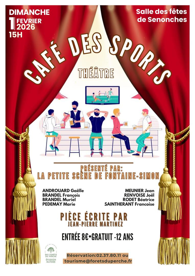 Affiche soirée théâtre Senonches  1er février