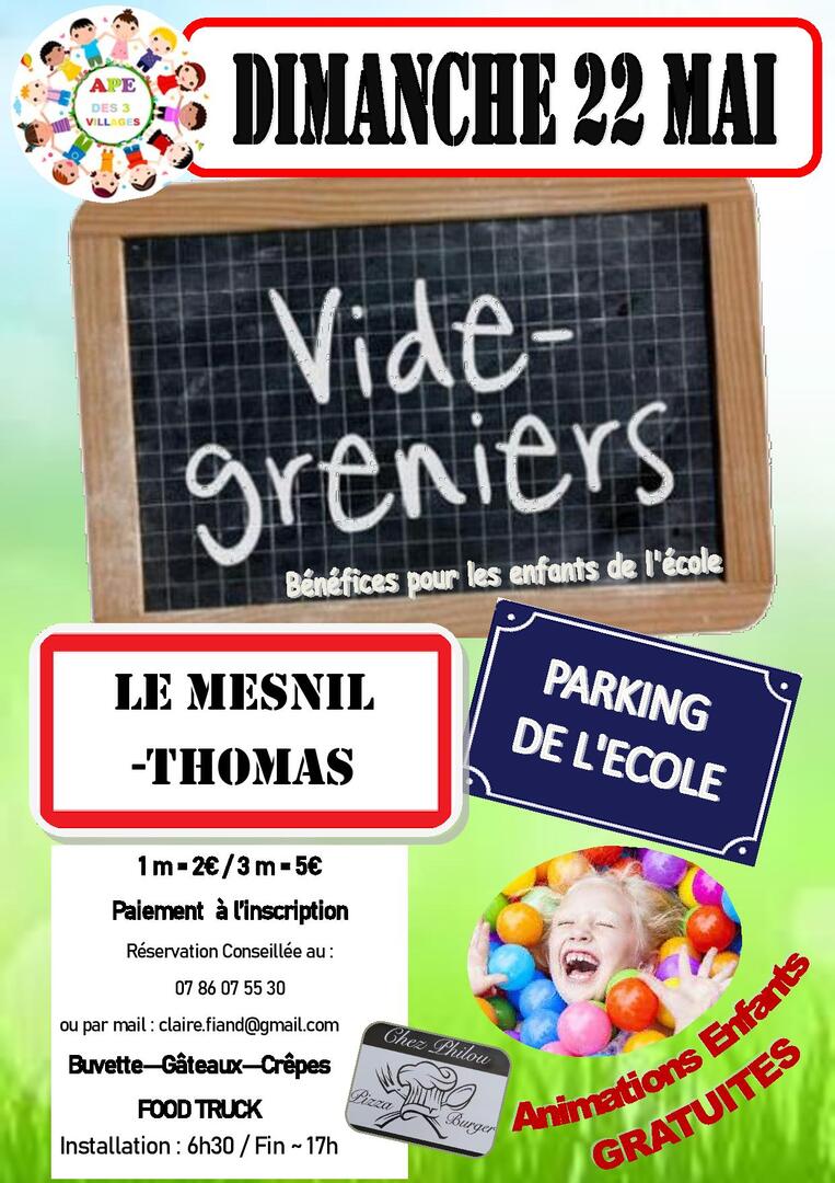 Affiche vide greniers APE 2022 le mesnil thomas 22 mai-page-001