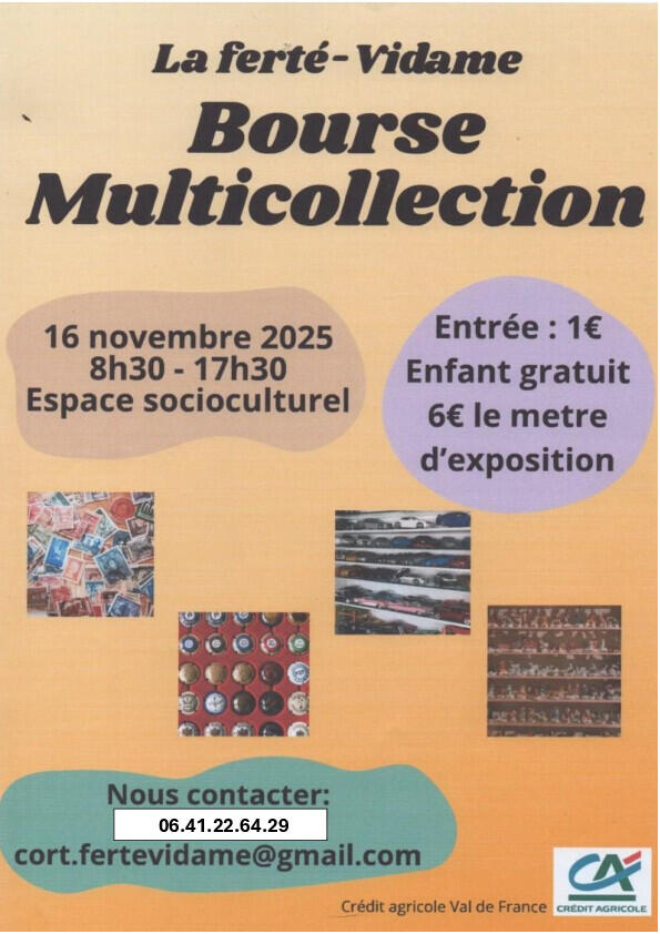 BOURSE MULTI COLLECTIONNEUR LA FERTE  16 NOVEMBRE