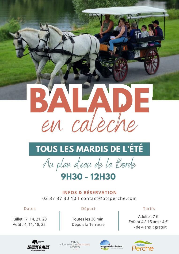 Affiche été 2026 - Balade en calèche