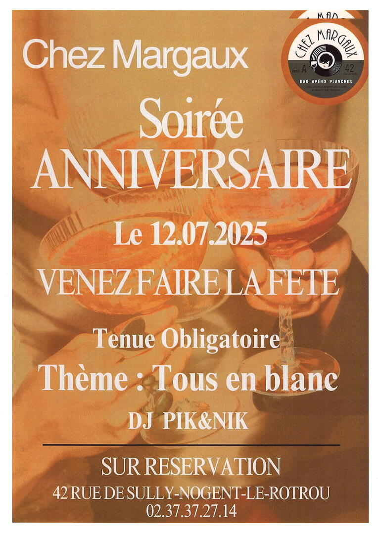 Chez margaux anniversaire