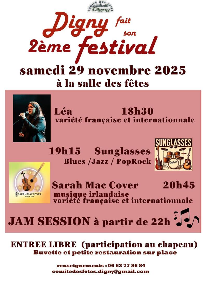 DIGNY FESTIVAL 25 NOVEMBRE