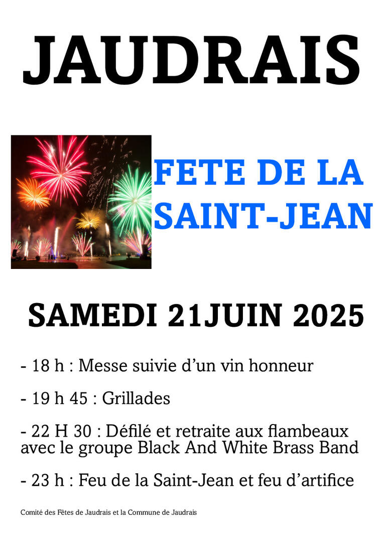 FËTE DE LA ST JEAN JAUDRAIS 21 JUIN