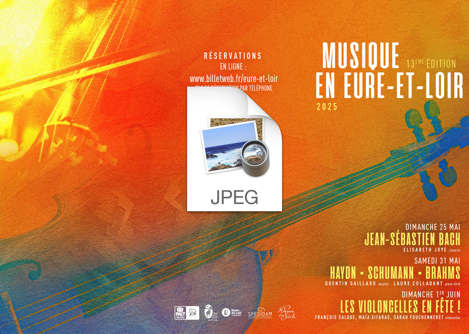 Festival Musique en Eure et Loir Deipliant A4 - 3v Recto 2025