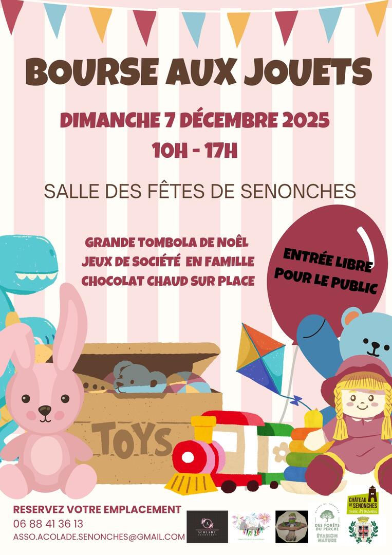 Flyer événement Bourse aux jouets moderne illustratif coloré - 1