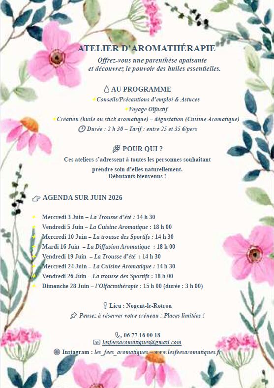 Juin 2026 Fées aromatiques