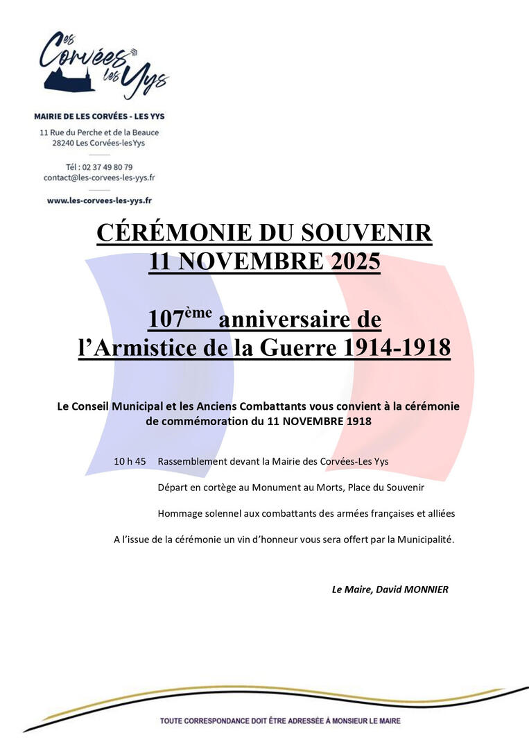 Les Corvées-Les-Yys - 🇫🇷 Commémoration du 11 novembre 🇫🇷-1761150851