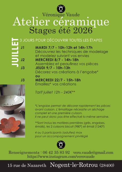 Stage ceramique