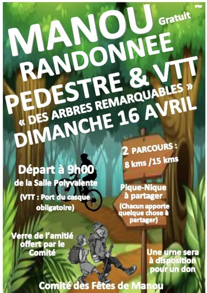 RANDO vtt et pédestre Manou