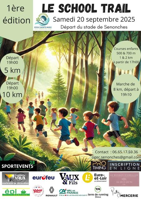 School trail senonches 20 septembre