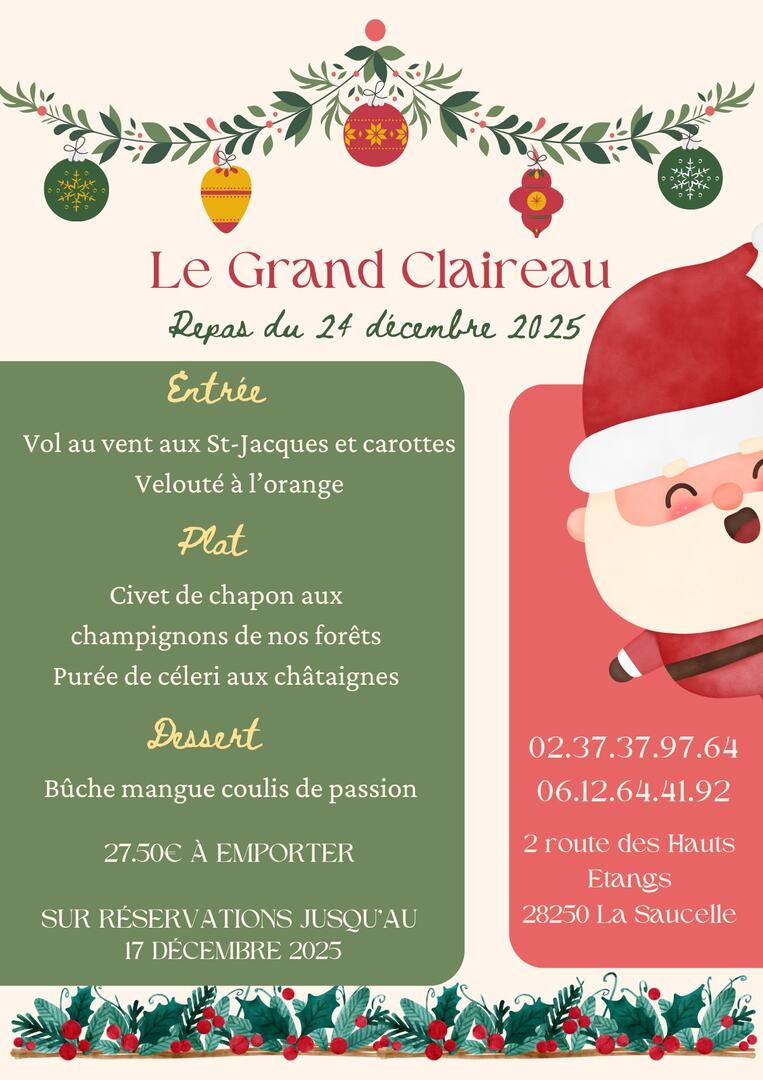 noel le grand claireau 24 décembre