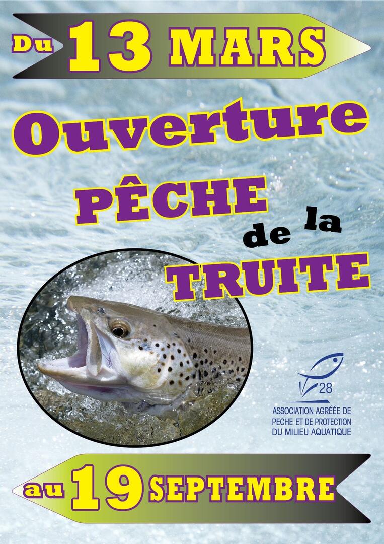 ouverture pêche du 13 mars au 19 septembre