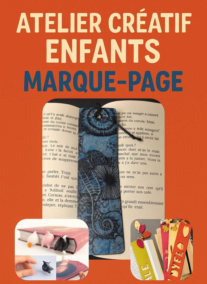 atelier création marque pages mille feuille