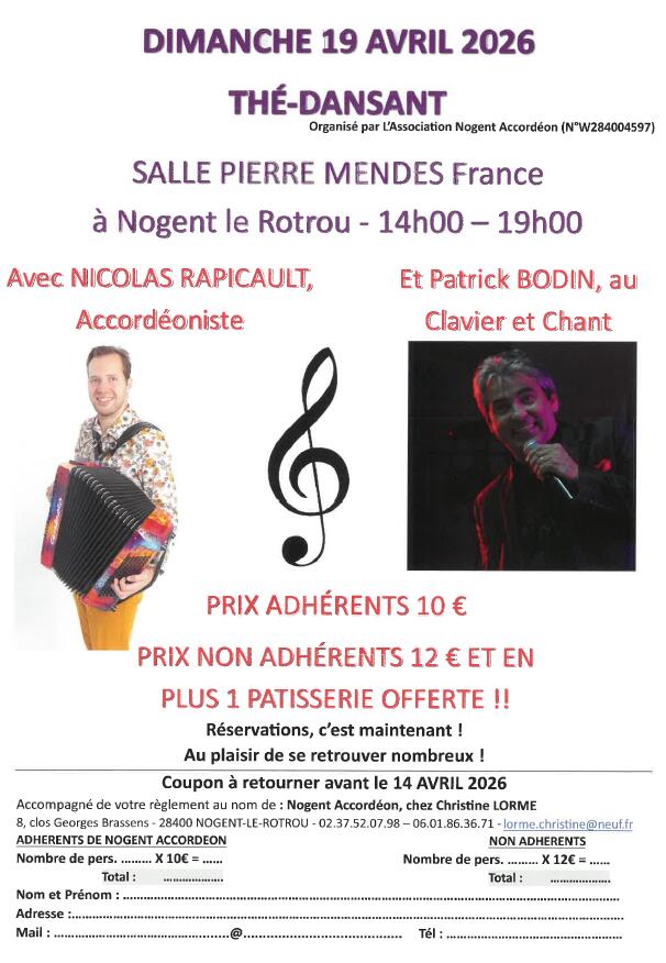 affiche thé dansant