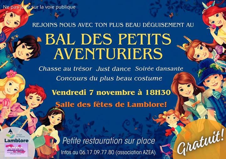 bal des petits aventuriers lamblore 7 novembre