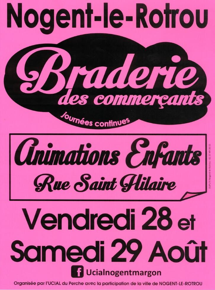 braderie aout 2020 commercants