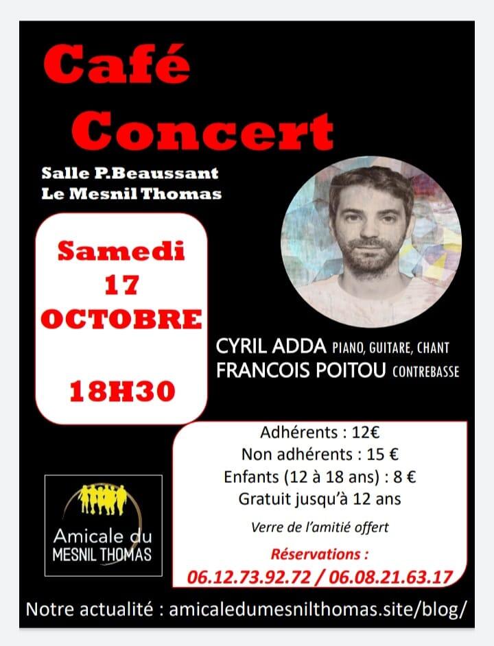 café concert le mesnil thomas 17 octobre