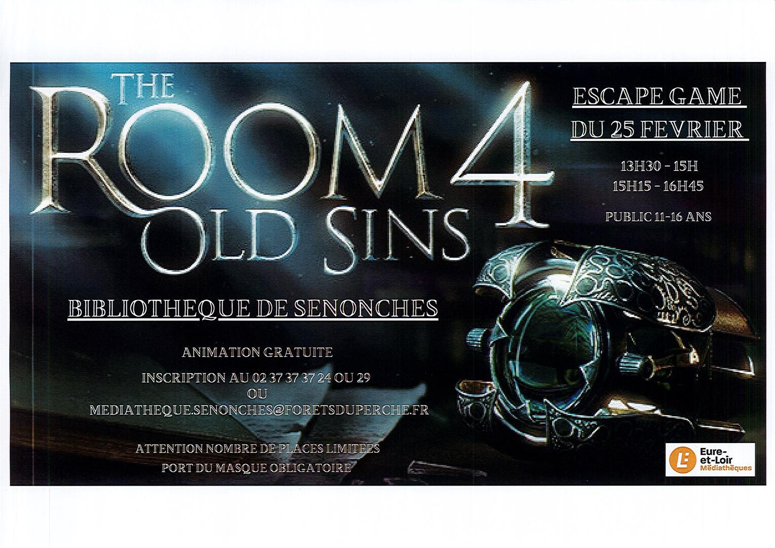 escape game senonches 25 février