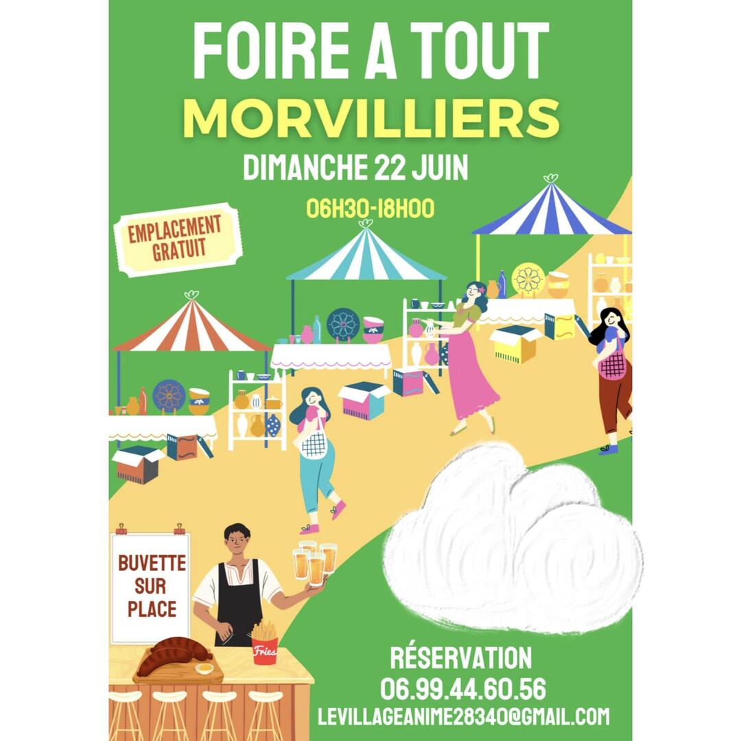 foire à tout morvilliers 22 juin