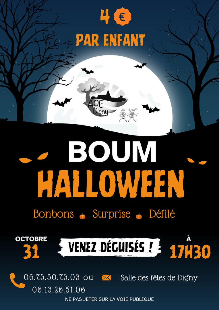 halloween APE digny 31 octobre