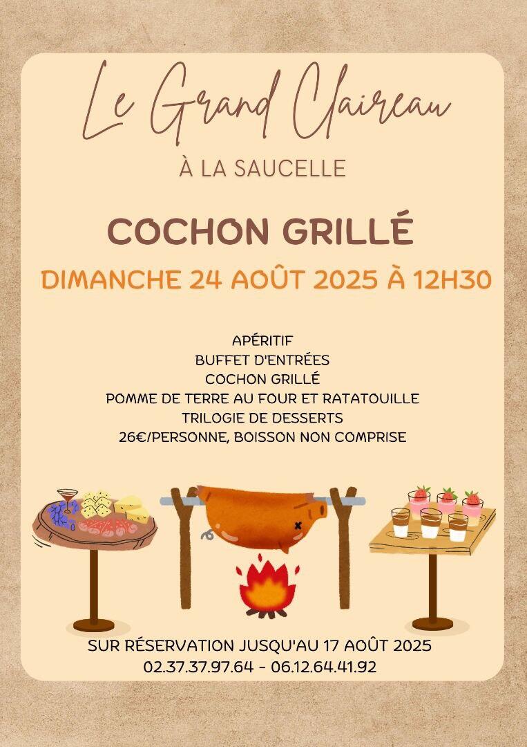 le grand claireau cochon grillé 24 août