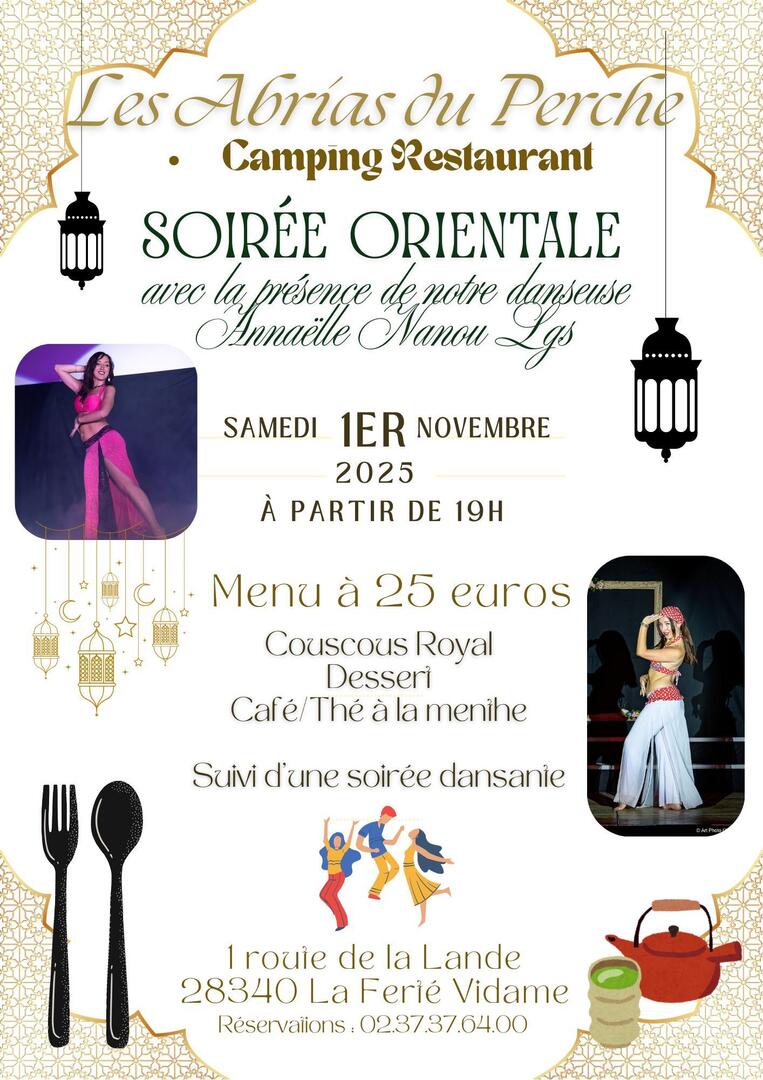 les abrias soirée orientale 1er novembre