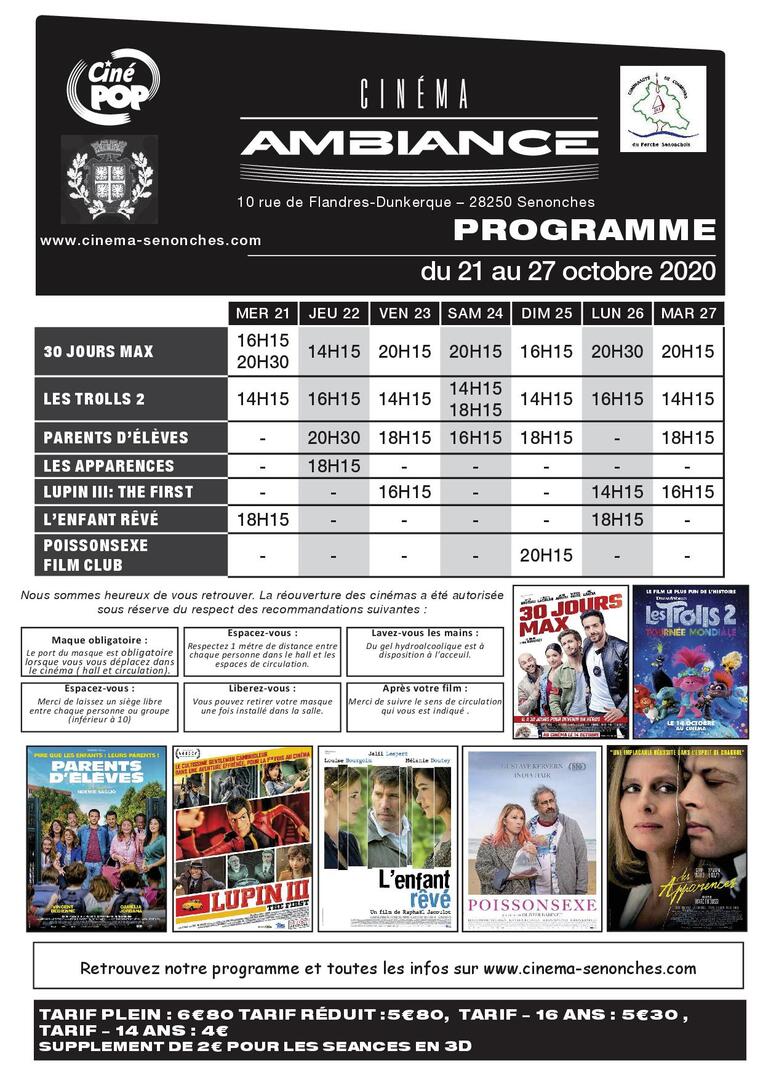 prog senonches sem 43 du 20 au 27 octobre