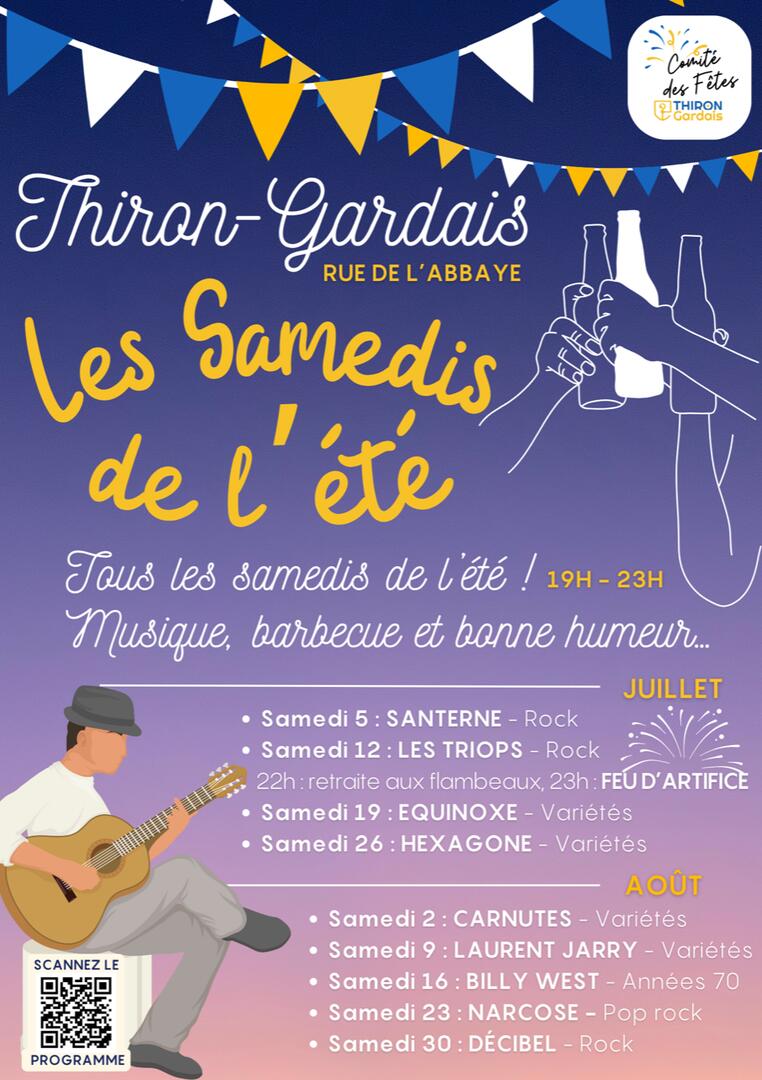 Affiche Samedis de l'été 2025 - 1