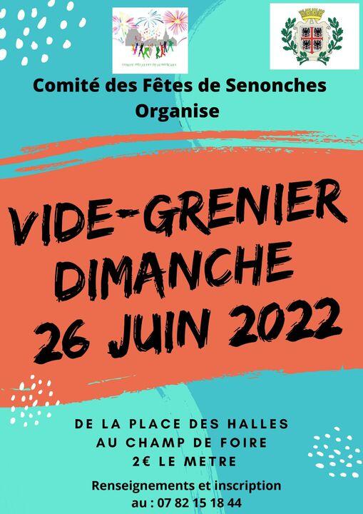 vide grenier senonches 26 juin