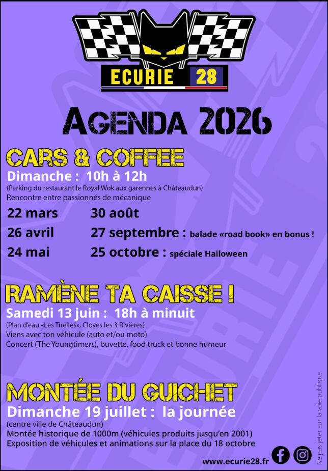 04-26 Ecurie 28 agenda 2026