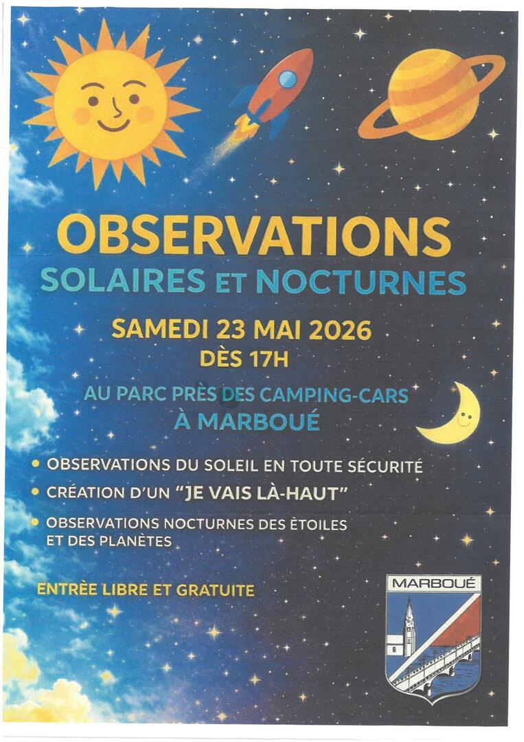 05-23 observations solaires et nocturnes