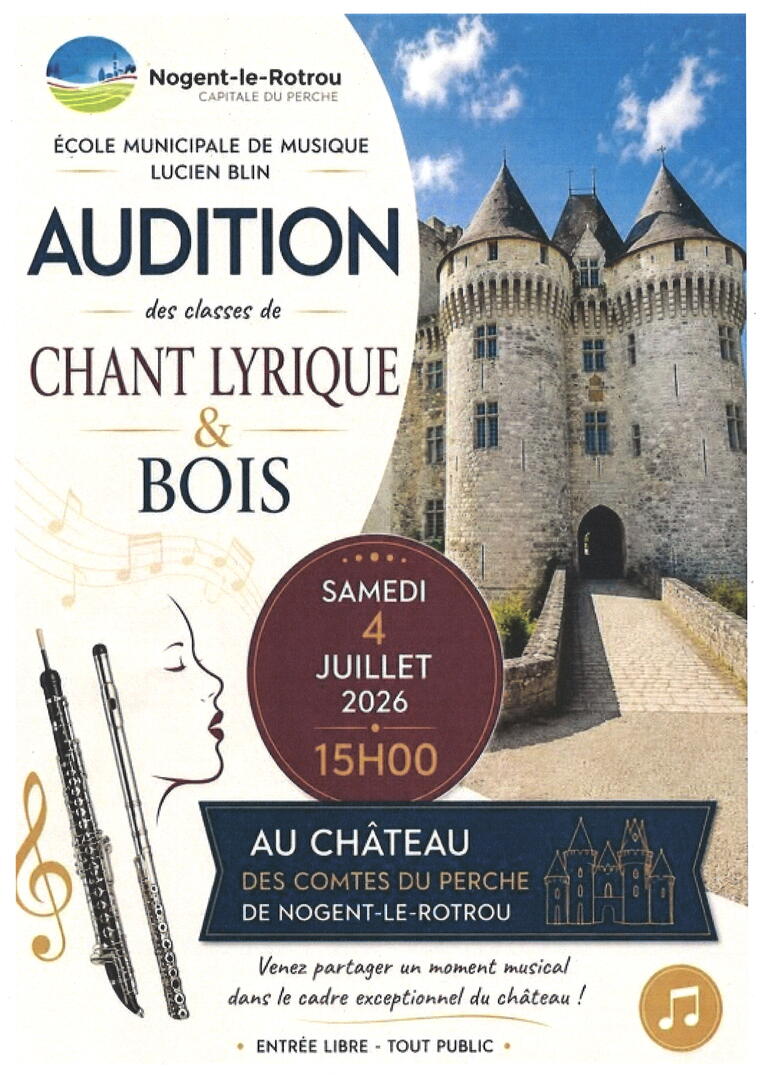 Audition chant lyrique et bois