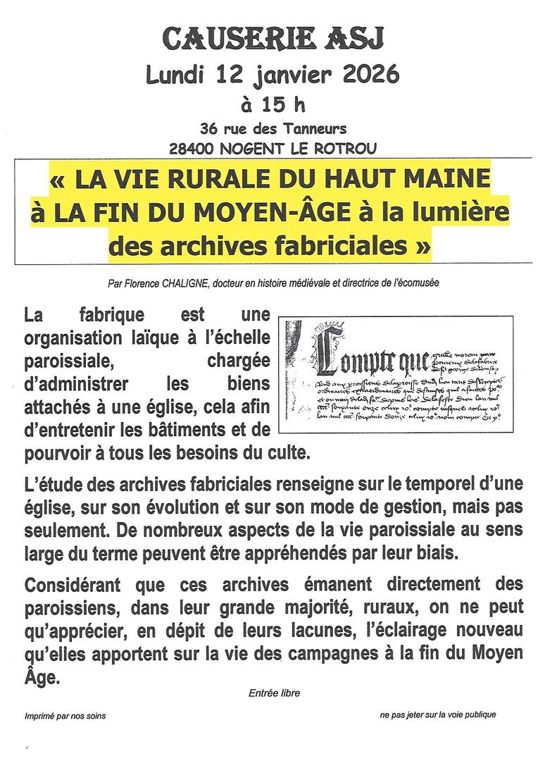 Causerie ASJ