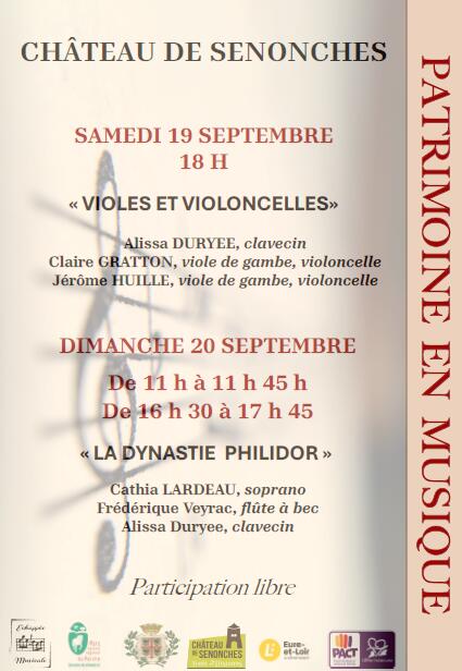 19 et 20 sept - Concert Château - Senonches